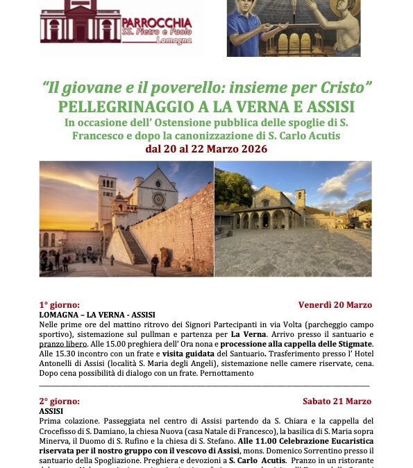 Pellegrinaggio a La Verna E Assisi