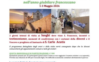 Pellegrinaggio ad Assisi – Gruppo medie