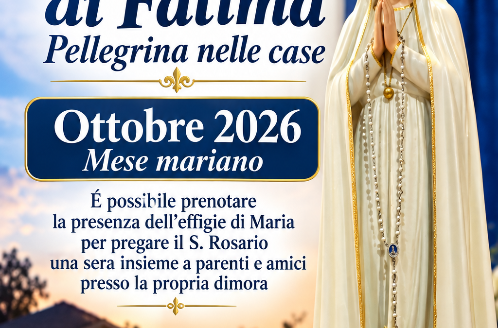 Madonna di Fatima pellegrina nelle case