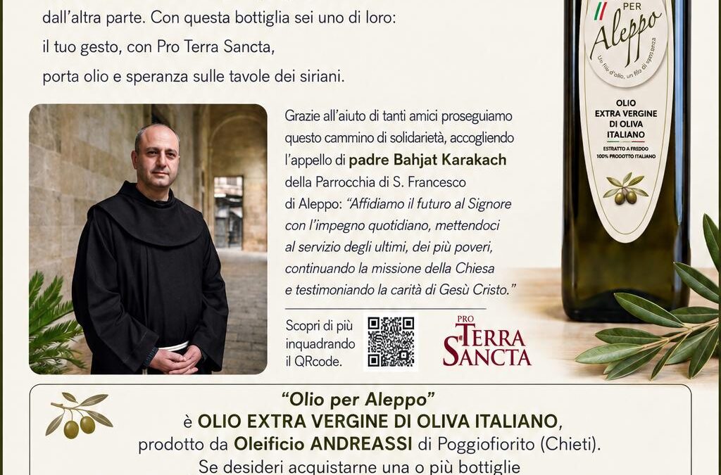 Un filo d’olio, un filo di speranza – 17/18 ottobre